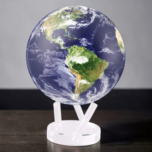 Гіро-глобус Solar Globe MOVA «Земля у хмарах» 15,3 см з автоматичним обертанням від світла, США