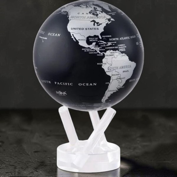 Гіро-глобус Solar Globe MOVA «Політична карта світу» 21,6 см з автоматичним обертанням від світла, США