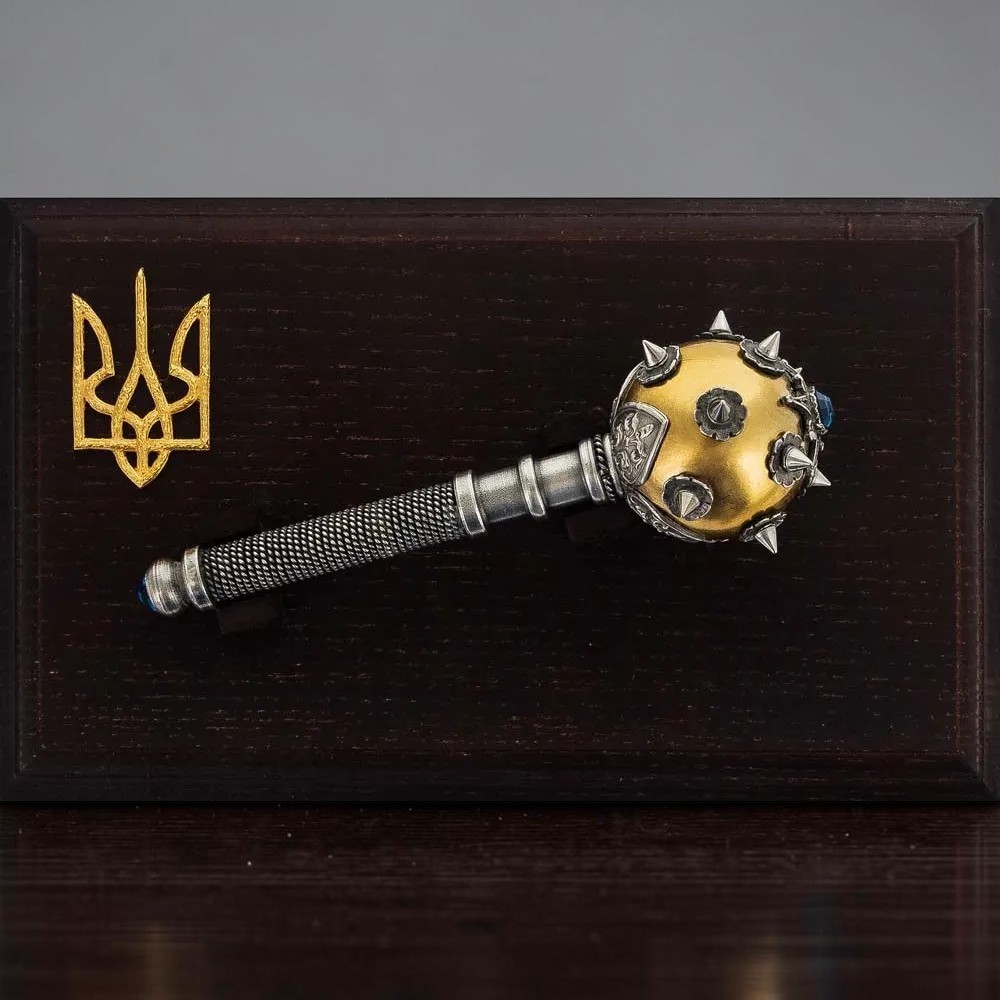 Кабінетний сувенір «Булава Державна» з камінням Swarovski у подарунковому футлярі