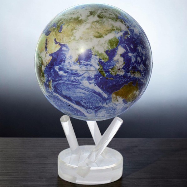 Гіро-глобус Solar Globe MOVA «Земля у хмарах» 11,4 см з автоматичним обертанням від світла, США