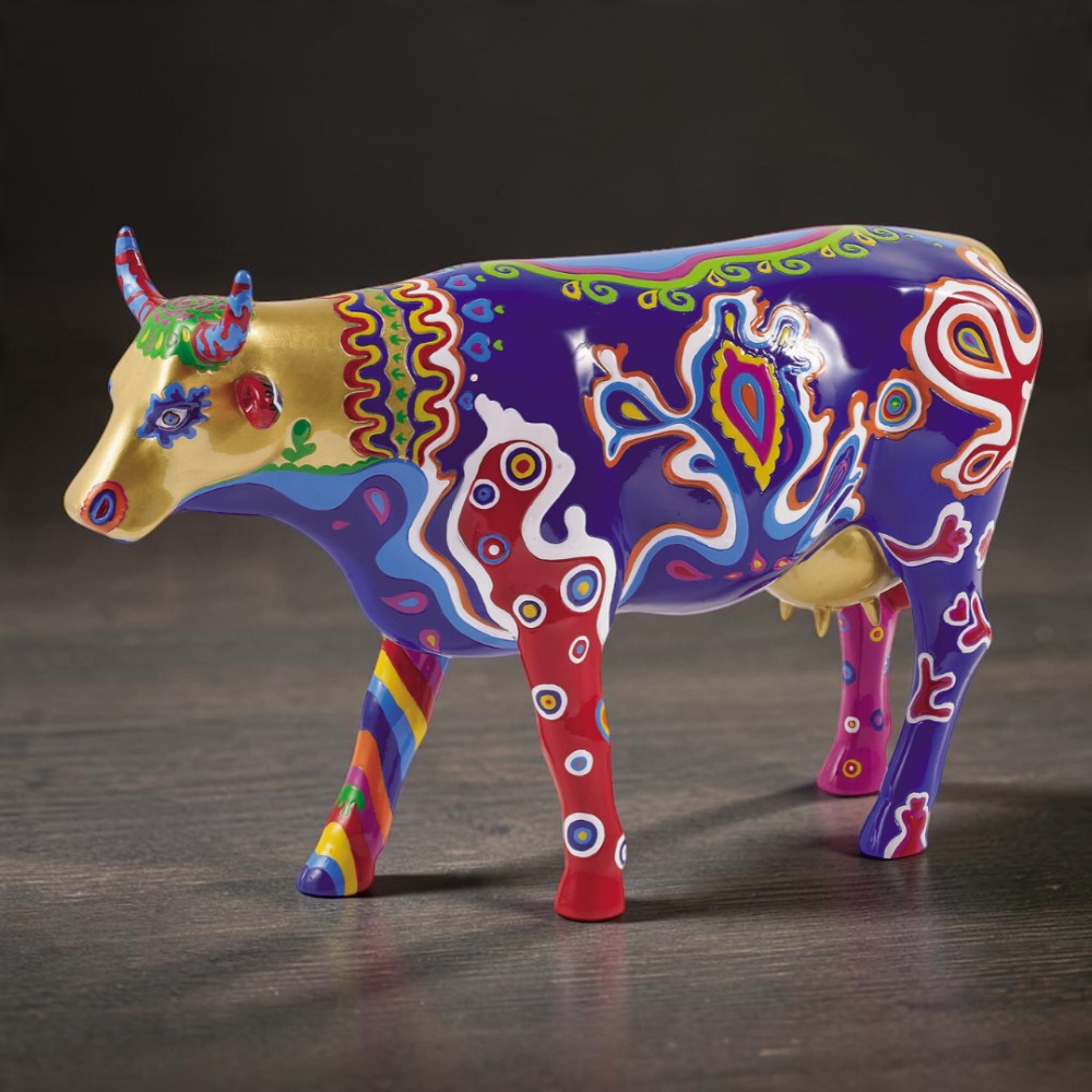 Колекційна статуетка CowParade «Beauty Cow» корова із символом внутрішньої краси, Size L, 30×9×20 см