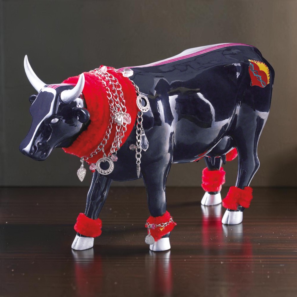Колекційна статуетка CowParade «Haute Cow-ture» корова у стилі високої моди, Size L, 30×9×20 см