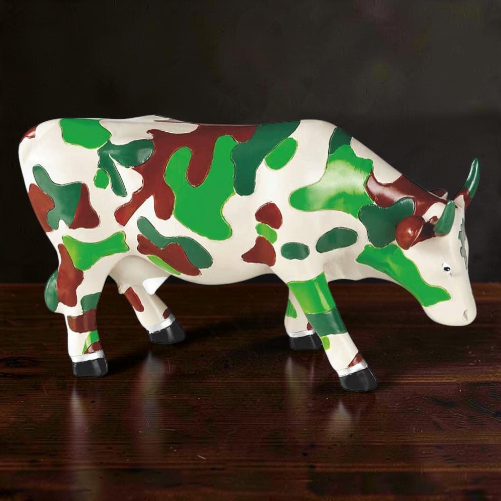 Колекційна статуетка CowParade «Fatigues» корова в камуфляжі, Size M, 16×5×11 см