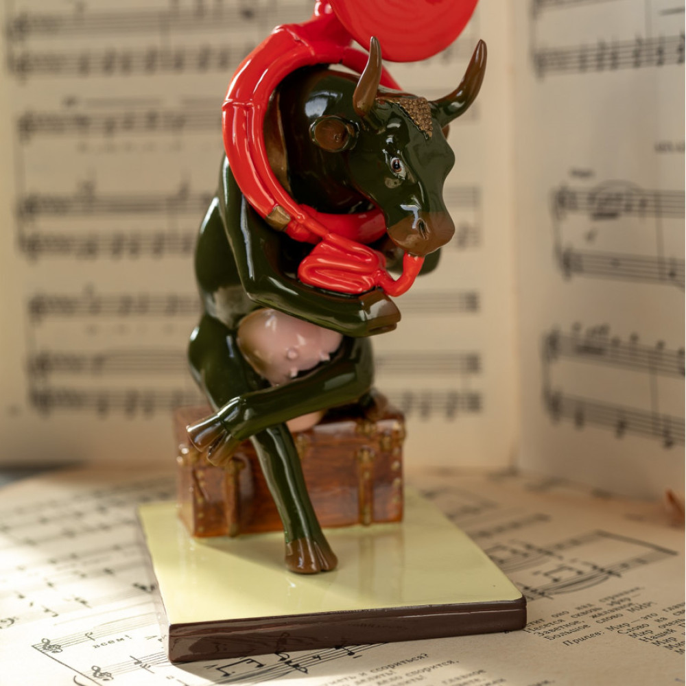 Колекційна статуетка CowParade «Josephine au Trombone» музична корова, Size M