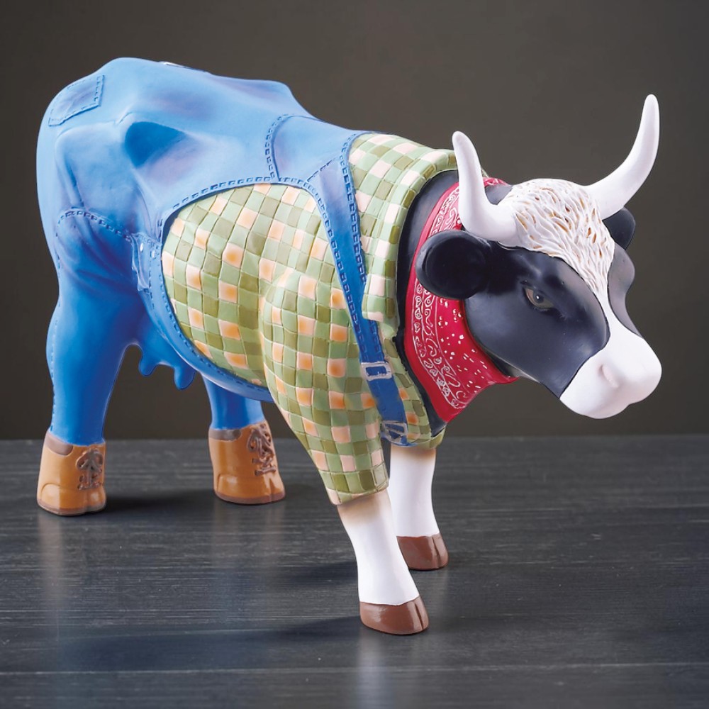 Колекційна статуетка CowParade «Farmer Cow» корова-фермер, Size M, 15×5×11 см