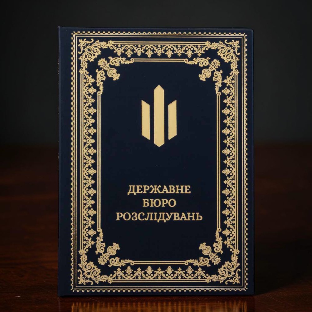 Подарункова шкіряна папка для документів «Державне бюро розслідувань» ДБР